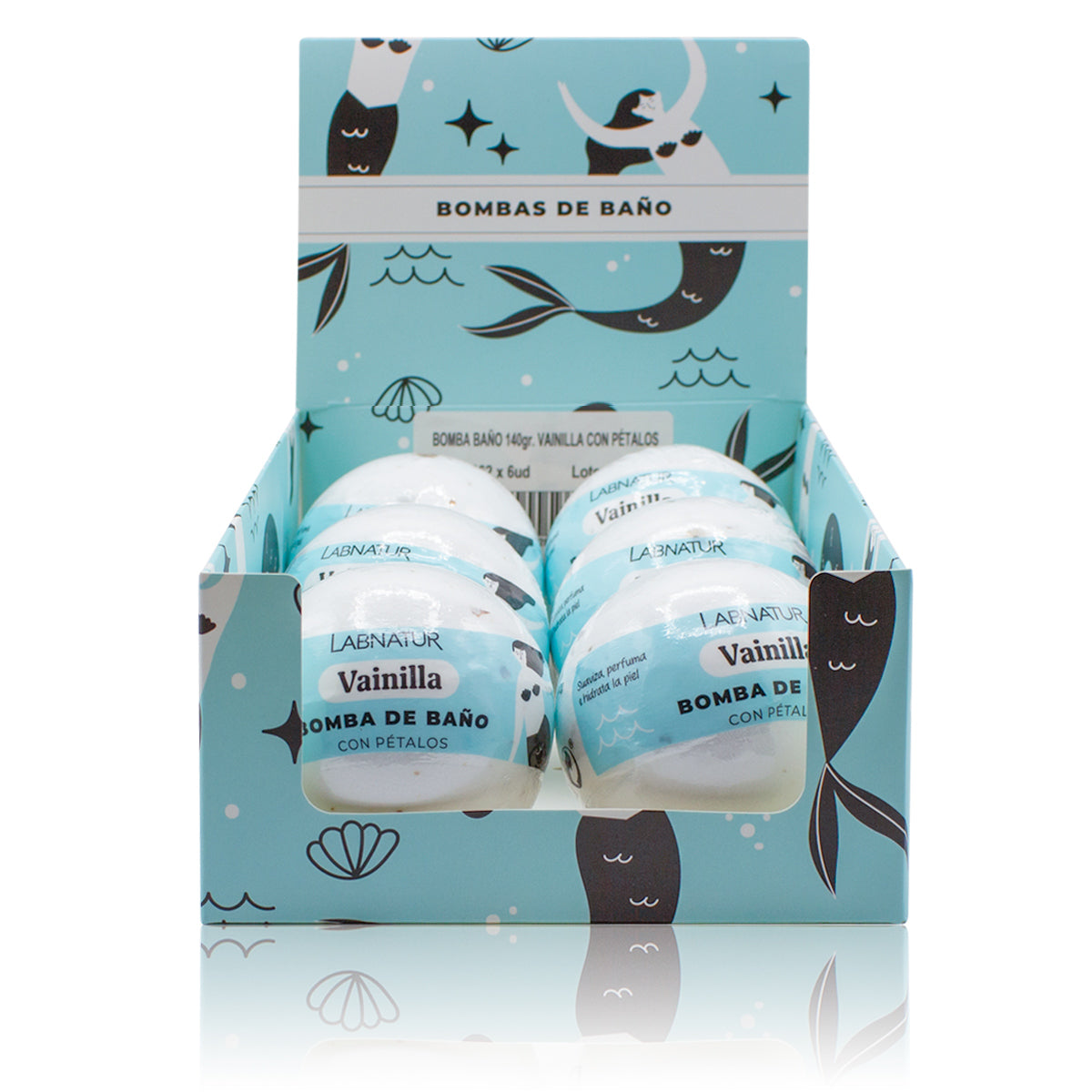 Bomba de Baño Vainilla con Pétalos Labnatur 140 g | Aroma Dulce y Caramelizado | Hidrata, Suaviza y Perfuma | Vegana_1