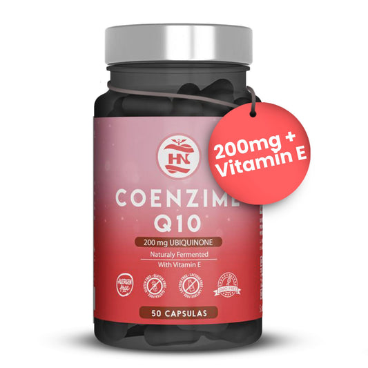Coenzima Q10 200mg - 50 Caps - Mejora La Energía, Salud Cardiovascular Y Aumenta La Función Muscular_0