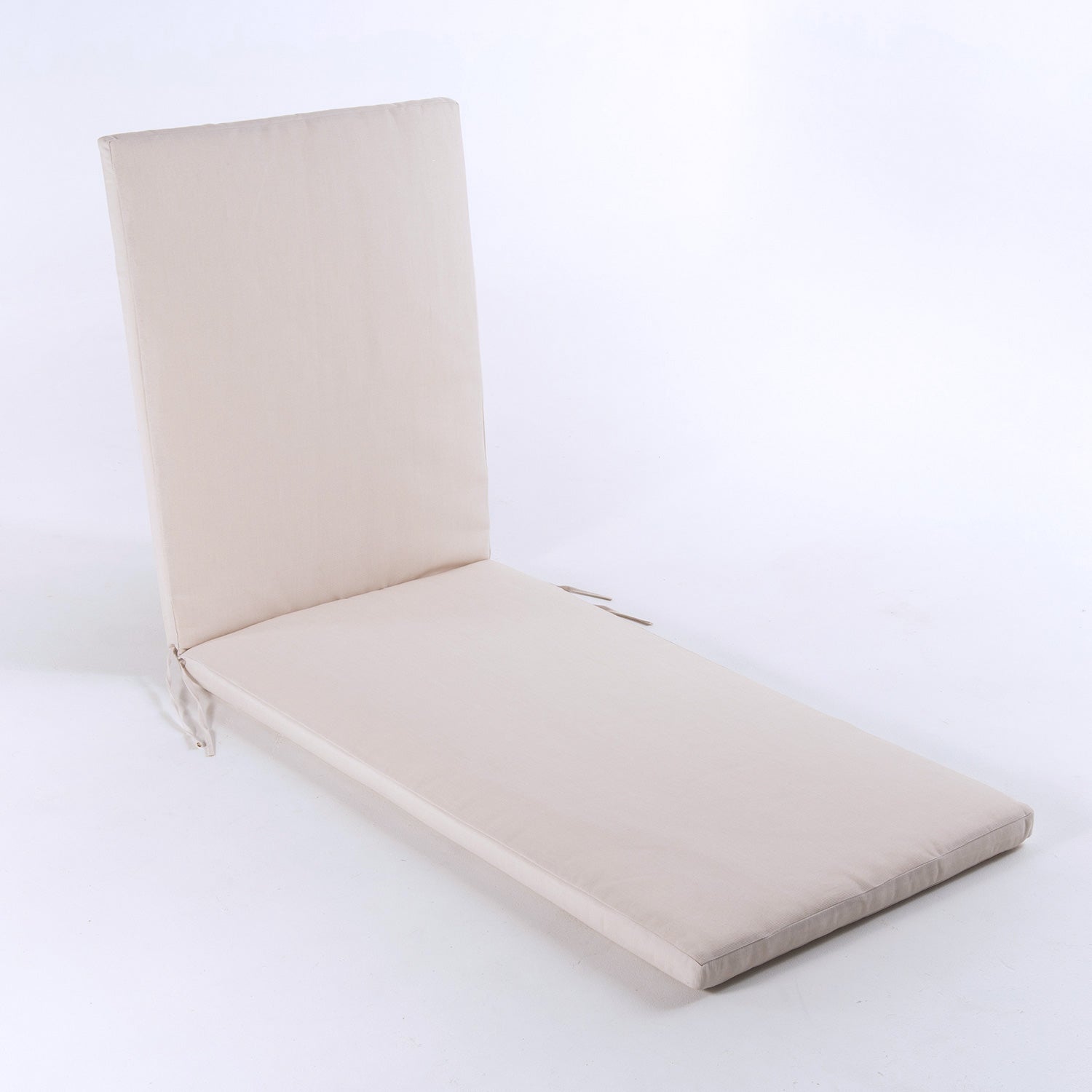 Cojín Para Tumbona De Exterior Estándar Lux Color Crema, Tamaño 196x60x5 Cm, Repelente Al Agua, Desenfundable_2