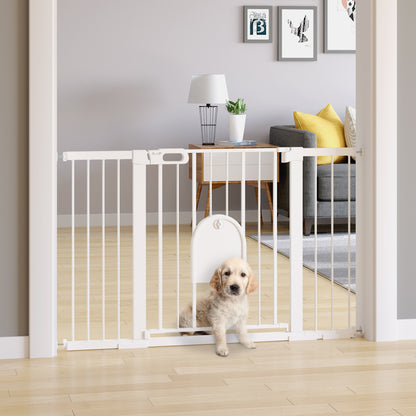 Pawhut Barrera De Seguridad Para Perros Extensible 75-131 Cm_1