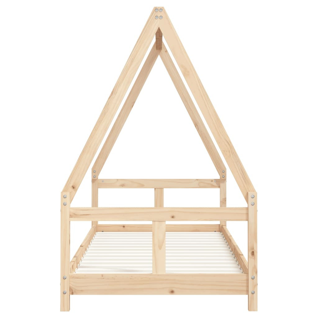 Vidaxl Estructura De Cama Para Niños Madera Maciza De Pino 80x200 Cm_3