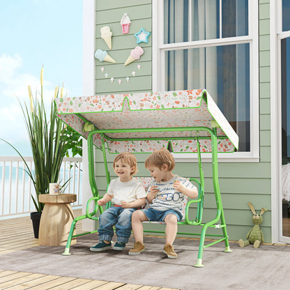 Aiyaplay Columpio De Jardín Exterior Para Niños De +3 Años 112x75x120 Cm Verde_1