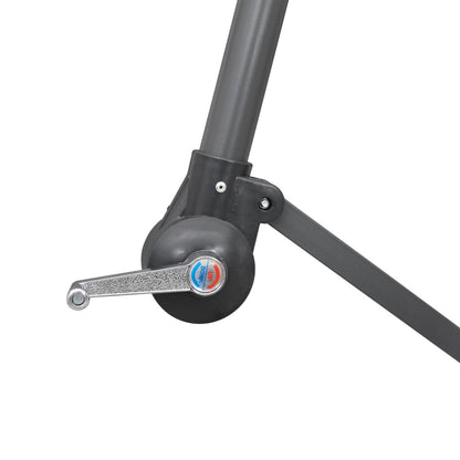 Vidaxl Sombrilla Colgante Con Palo De Aluminio Negra 3 M_4