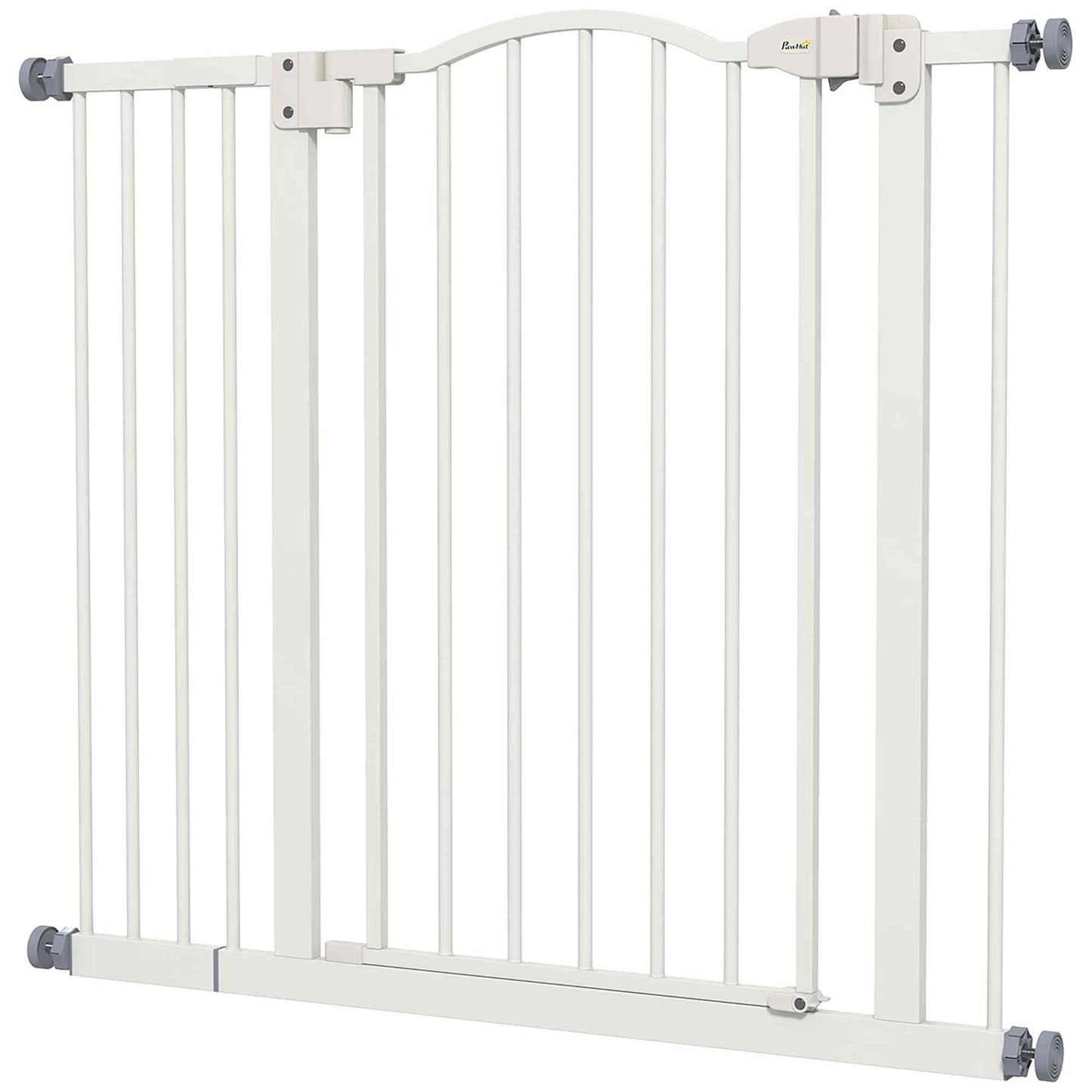 Pawhut Barrera De Seguridad Extensible Con Extensión 74-94x78 Cm Blanco_0