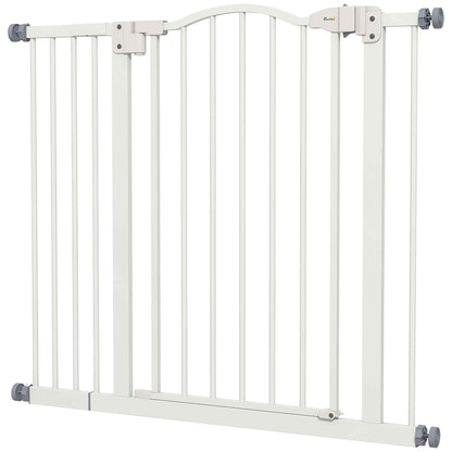 Pawhut Barrera De Seguridad Extensible Con Extensión 74-94x78 Cm Blanco_0