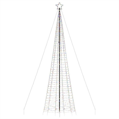 Vidaxl Árbol De Navidad Led Con Estacas 1534 Leds Colores 500 Cm_5