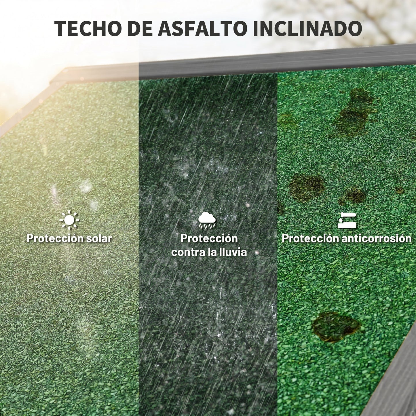 Outsunny Armario De Jardín De Madera Con 3 Estantes 0,3 M² 77x54,2x179cm Gris_5