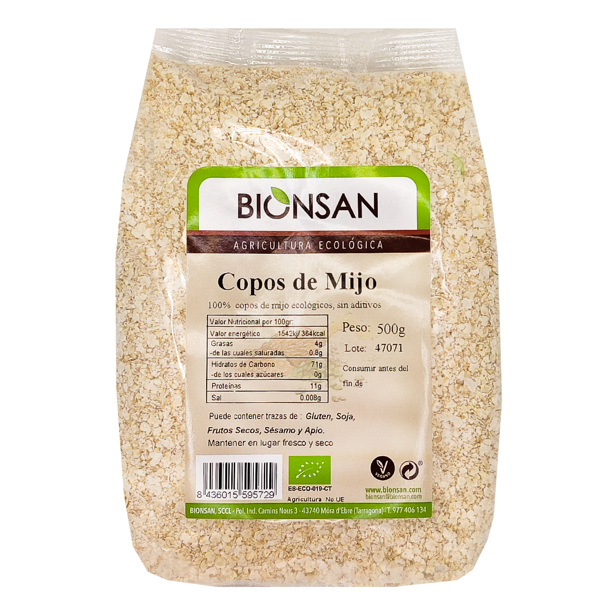 Copos De Mijo Eco Bionsan 500gr_0