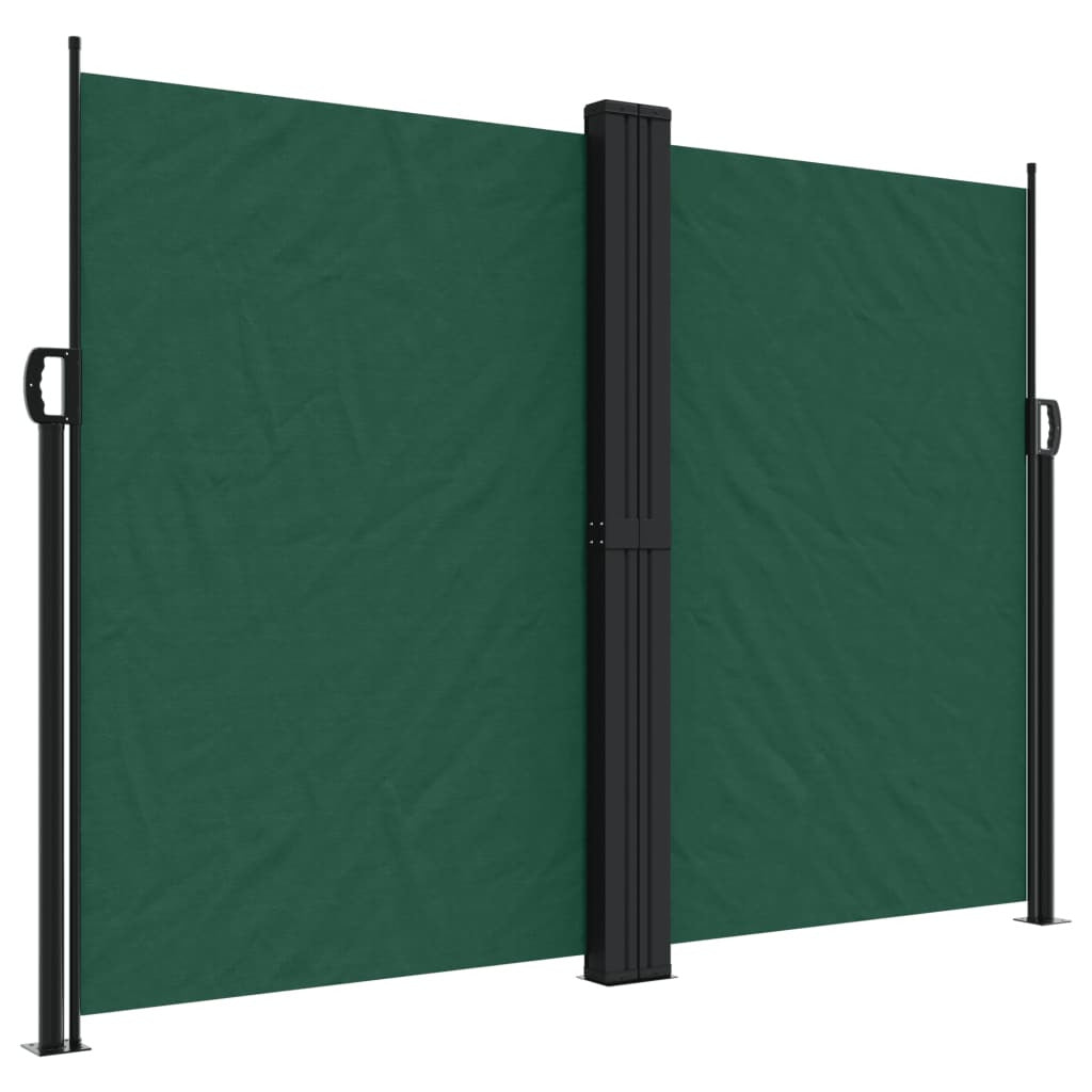 Vidaxl Toldo Lateral Retráctil Verde Oscuro 180x1000 Cm_0