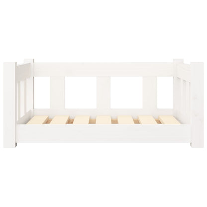 Cama Para Perros Madera Maciza De Pino Blanco 65,5x50,5x28 Cm / Vetonek_5
