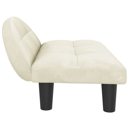 Cama Para Perros De Terciopelo Crema 70x52x30 Cm / Vetonek_3