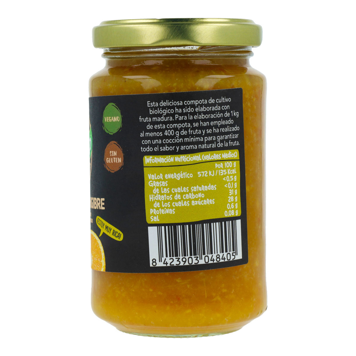 Compota de Naranja y Jengibre BIO Biocop, 265 g