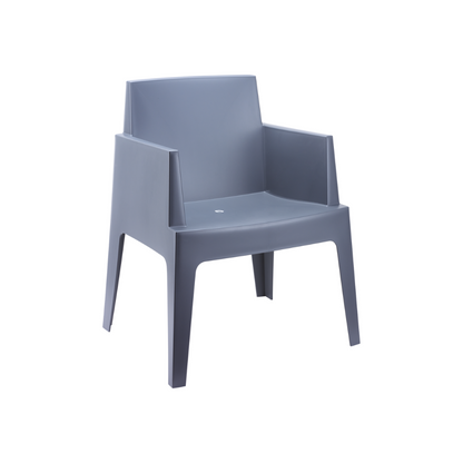 Siesta Exclusive Pack De 2 Sillones Para Exterior Box Gris Oscuro_0
