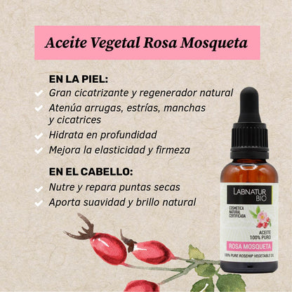 Aceite de Rosa Mosqueta 100% Puro | Ácidos Grasos y Vitamina E | Regenerador Anti-aging | Cicatrices y Manchas_1