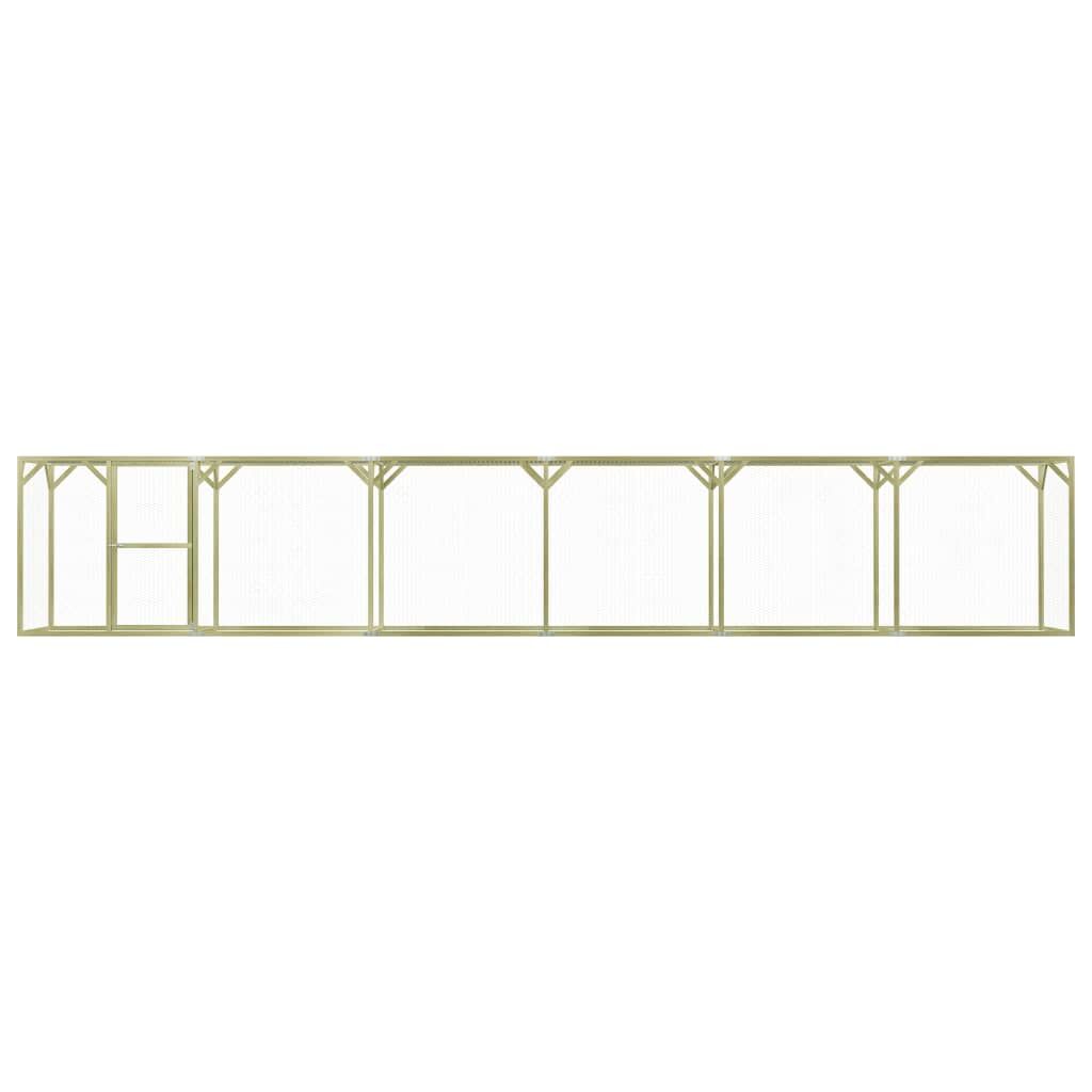 Vidaxl Gallinero De Madera De Pino Impregnada 1,5x9x1,5 M_1