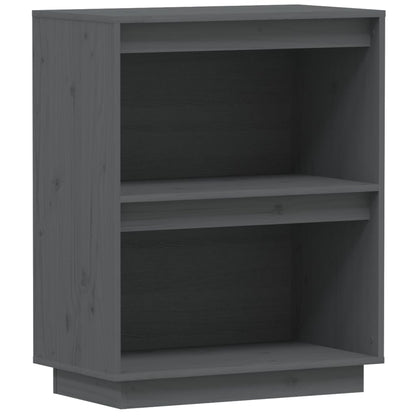 Mesa Consola De Madera Maciza De Pino Gris 60x34x75 Cm / Vetonek_1