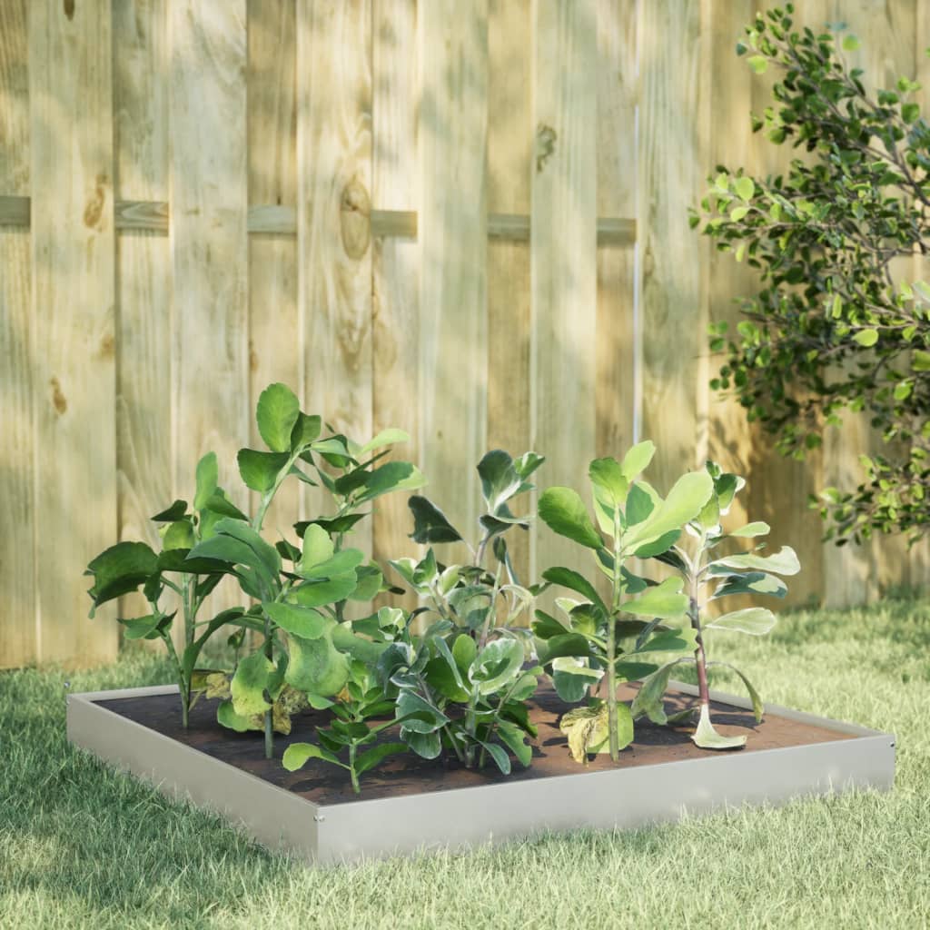 Jardinera De Acero Inoxidable 100x100x18,5 Cm_1