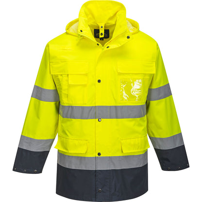 Chaqueta Bicolor De Alta Visibilidad 3 En 1 Lite Para Profesionales / L / Amarillo-marino_1