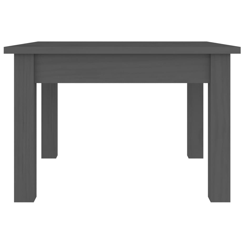 Mesa De Centro De Madera Maciza De Pino Gris 45x45x30 Cm_2