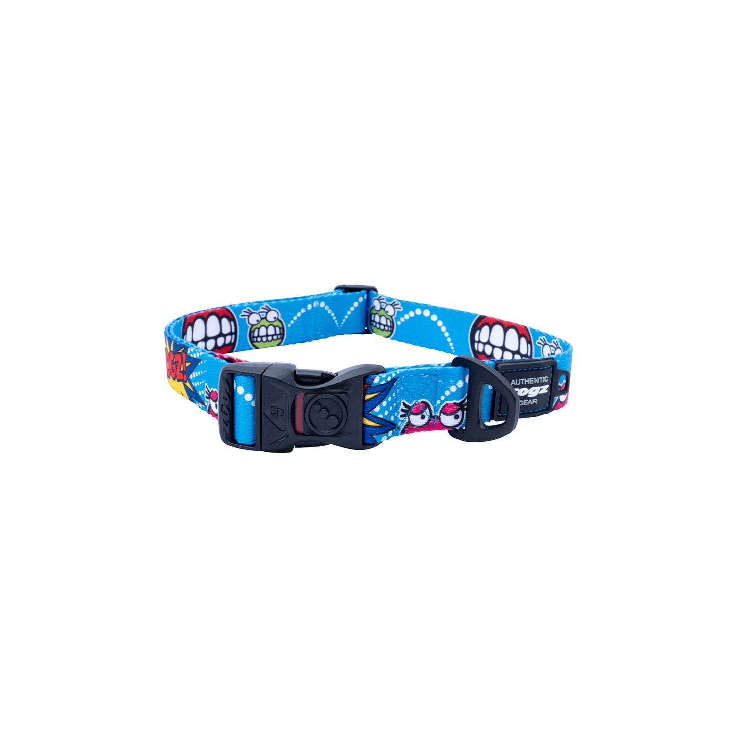 Collar Para Perro, Modelo Fusion De Rogz, Estampado Comic Azul. Talla S (8-14kg)_3