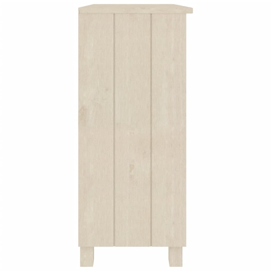 Aparador Hamar Madera De Pino Maciza Marrón Miel 85x35x80 Cm / Vetonek_1