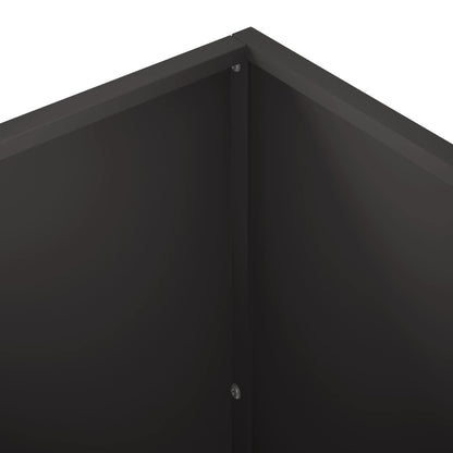 Macetero De Jardín Negro 50 X 50 X 75 Cm Acero Laminado En Frío_4