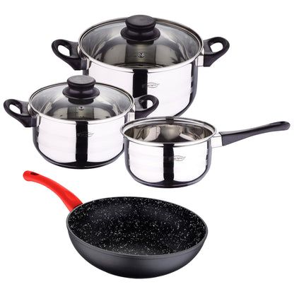 Juego De Bateria De Cocina De 5pc + Wok En Aluminio Forjado San Ignacio._0