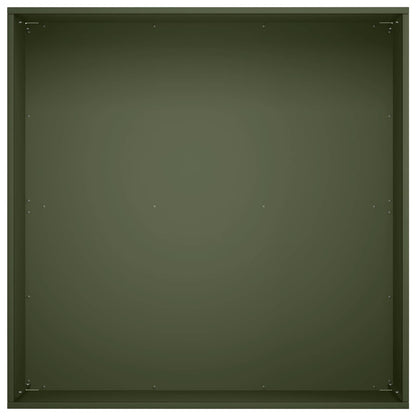 Macetero De Jardín Verde Oliva 60 X 60 X 30 Cm_3