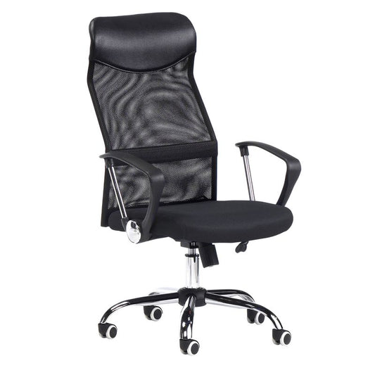Silla De Oficina Mega Tejido, Negro, 60,5 X 116,5 X 65_0