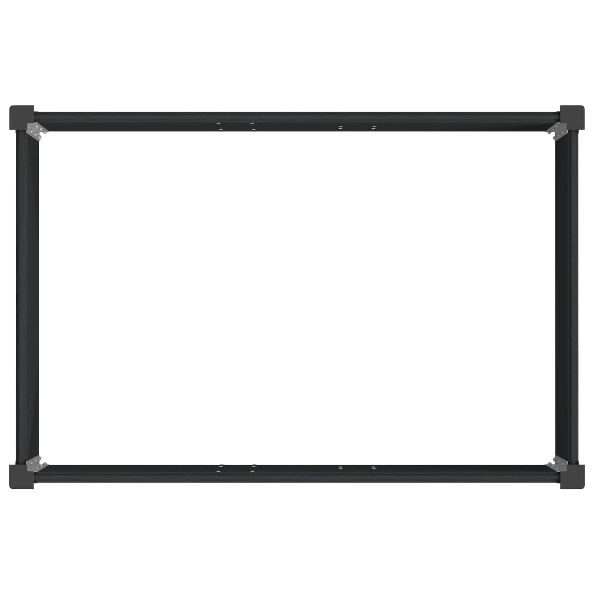 Arriate Elevado Negro 150 X 100 X 54 Cm Wpc Y Aluminio_4