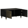 Mesa De Centro De Madera Maciza De Mango 80x50x40 Cm