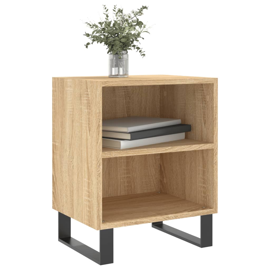 Mesitas Noche 2 Uds Madera Ingeniería Roble Sonoma 40x30x50 Cm_1