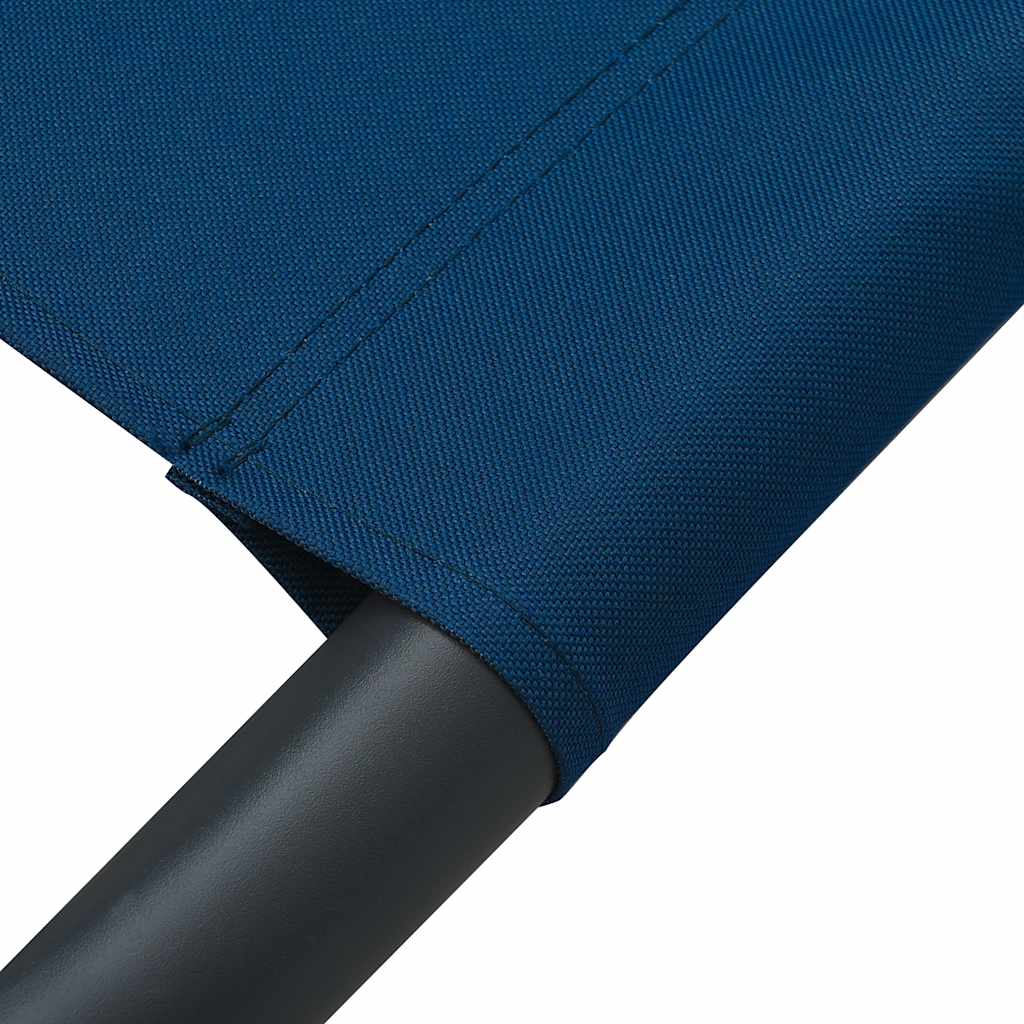 Tumbona De Jardín Con Toldo Y Cojines Azul_5