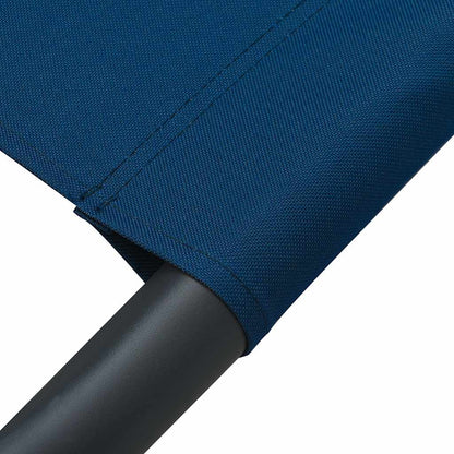 Tumbona De Jardín Con Toldo Y Cojines Azul_5