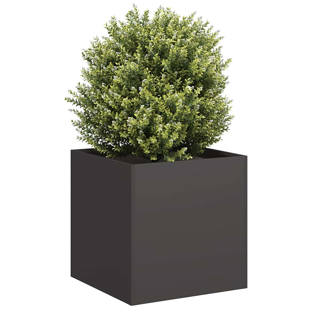 Jardinera De Acero Laminado En Frío Negro 40x40x40 Cm_1