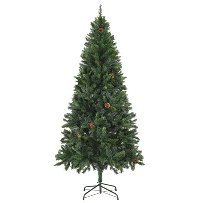 Vidaxl Árbol De Navidad Artificial Con Piñas Verde 180 Cm_1