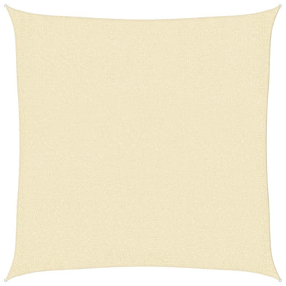 Vidaxl Toldo De Vela Cuadrado Hdpe 2x2 M Crema_0