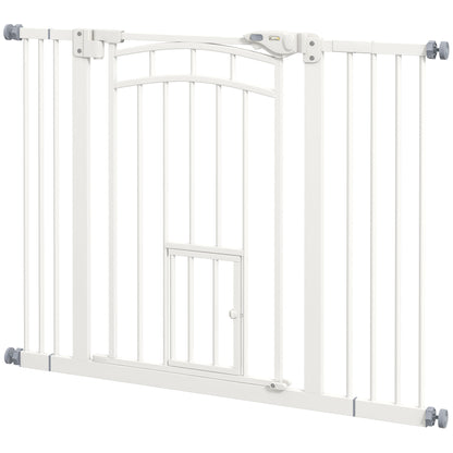 Pawhut Barrera De Seguridad Extensible Con Extensión 74-100x76 Cm Blanco_0