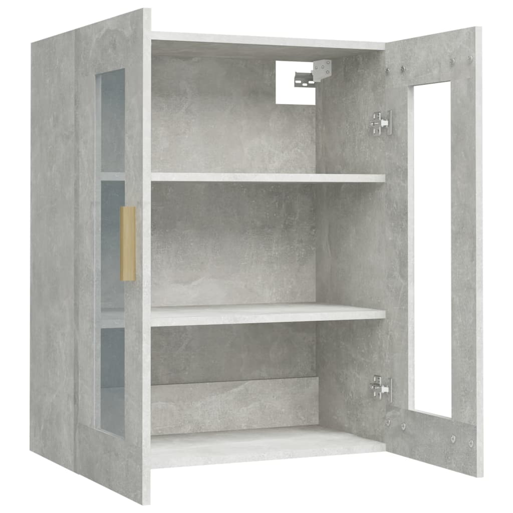 Armario Colgante De Pared Gris Hormigón 69,5x34x90 Cm / Vetonek_3