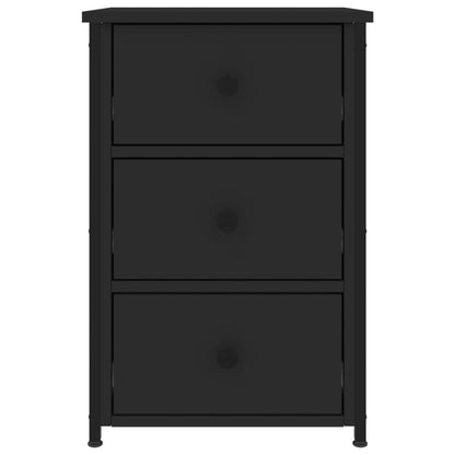 Mesitas De Noche 2 Uds Madera De Ingeniería Negro 40x36x60 Cm_4