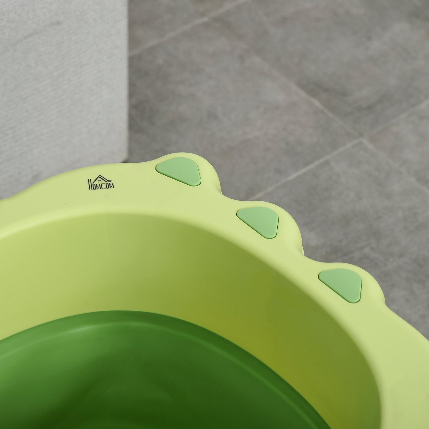 Homcom Bañera Plegable Para Bebé 0-6 Años Patas Antideslizantes 75,3x55,4x43 Cm_3