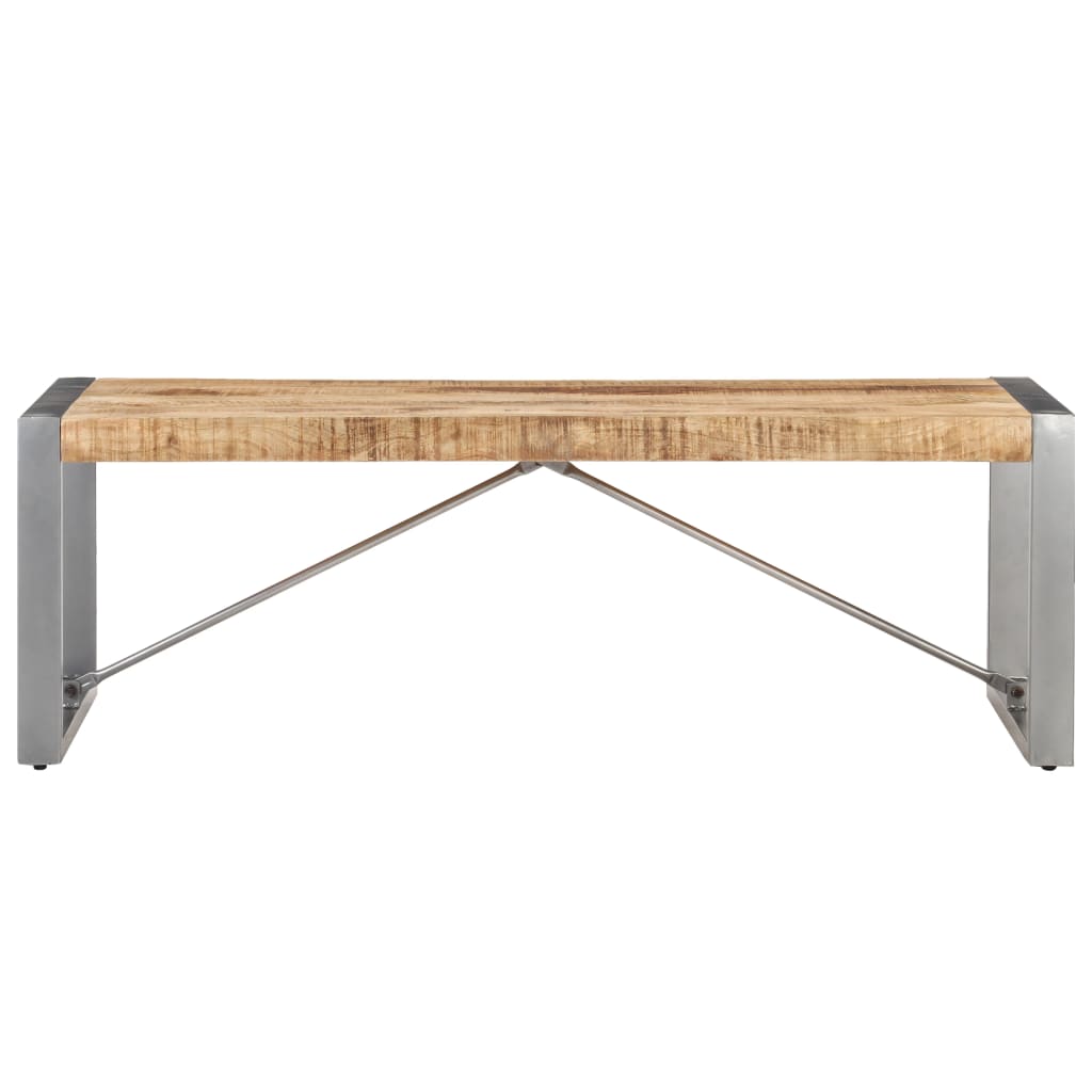 Mesa De Centro Madera De Mango Rugosa 120x60x40 Cm_0