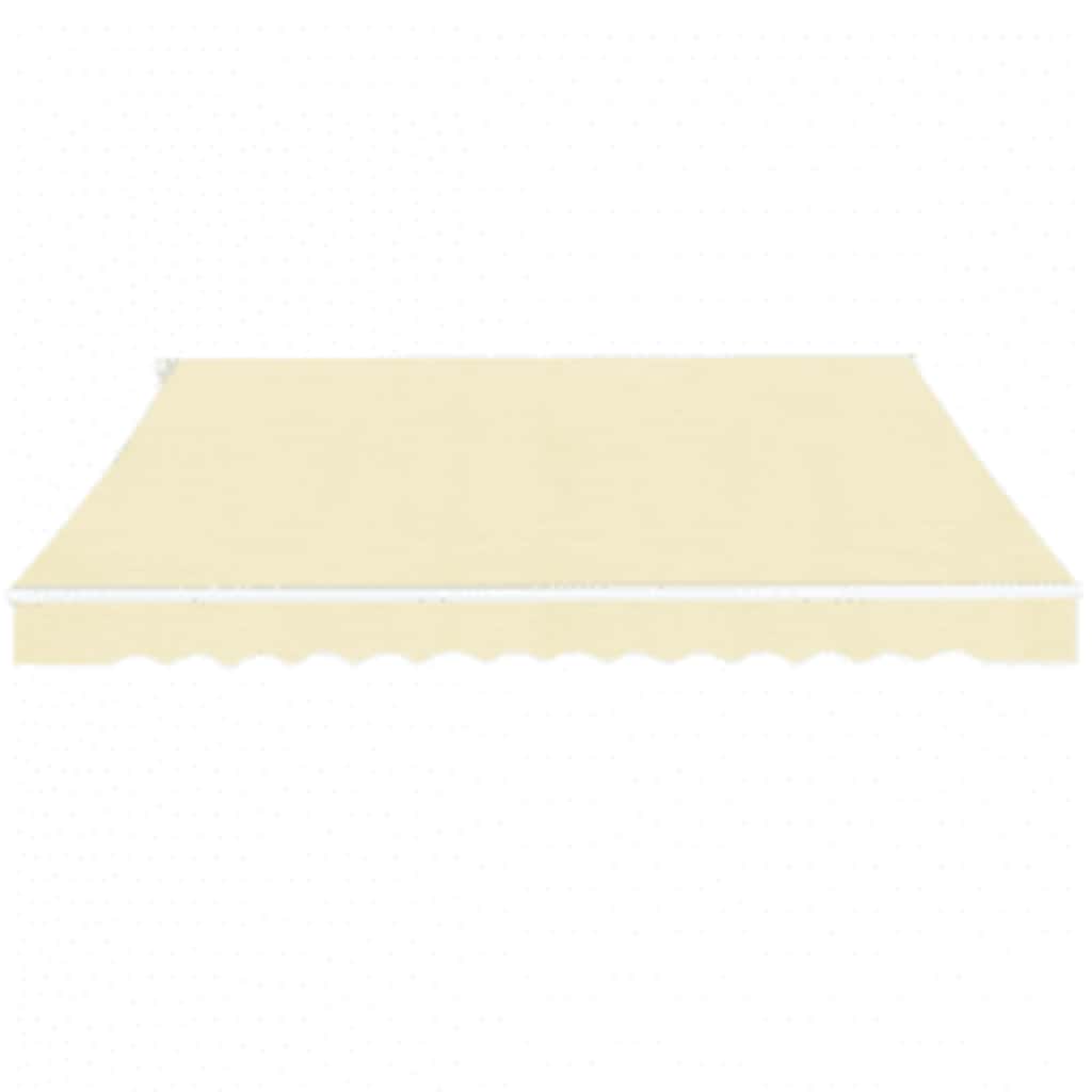 Toldo Plegable De Operación Manual 600 Cm Color Crema_0