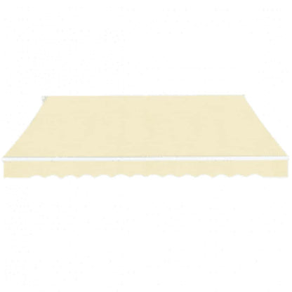 Toldo Plegable De Operación Manual 600 Cm Color Crema_0