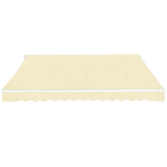 Toldo Plegable De Operación Manual 600 Cm Color Crema_0