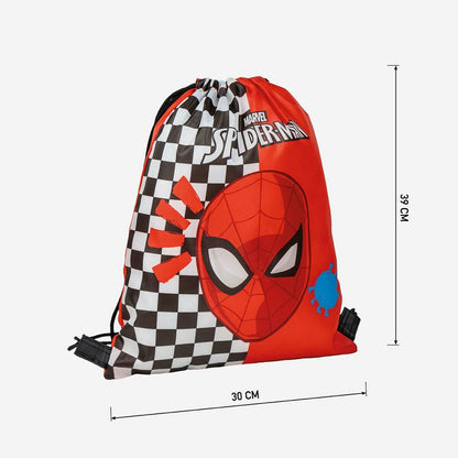 Mochila Saco Infantil Spider-man Rojo 30 X 39 Cm / Vetonek_0