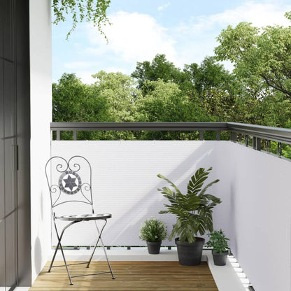 Toldo Para Balcón Ratán Sintético Blanco 1000x90 Cm / Vetonek_4