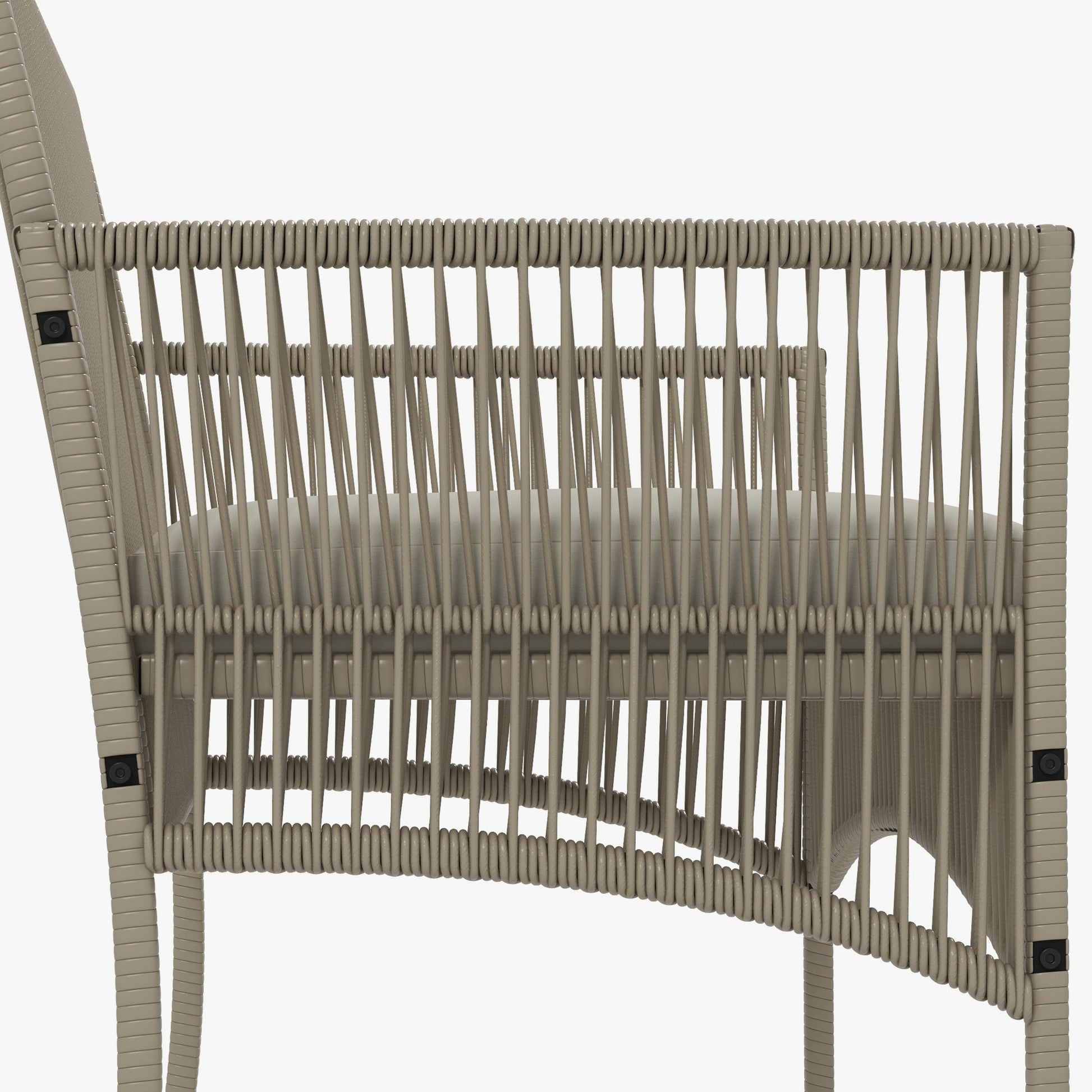 Outsunny Conjunto De Muebles De Jardín De Ratán Juego De 4 Piezas Caqui_3