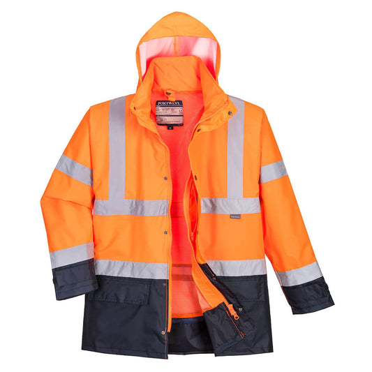 Parka 5 En 1 De Alta Visibilidad Contrast Executive / Xs / Amarillo-marino_0