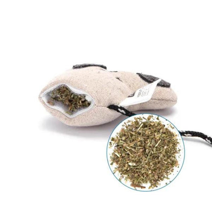 Ratón de peluche con hierba gatera Nobleza